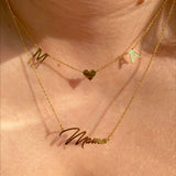 925 Silver | Custom Engraved Necklace in Special Font 9