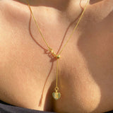 925 Silver | Adjustable Slider Chain Heart Necklace with Letter